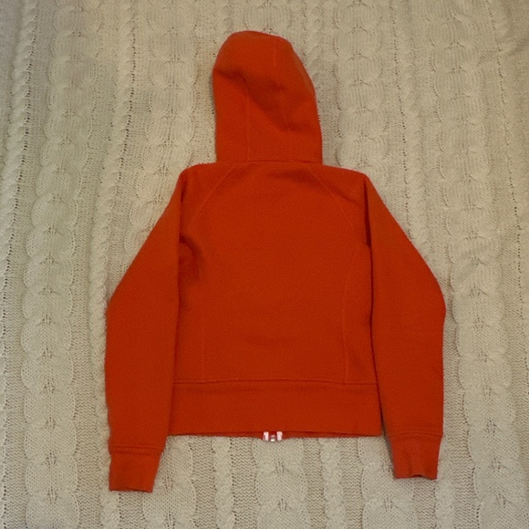 Lululemon Bright Orange Zip-up Scuba - Picture 2 of 4